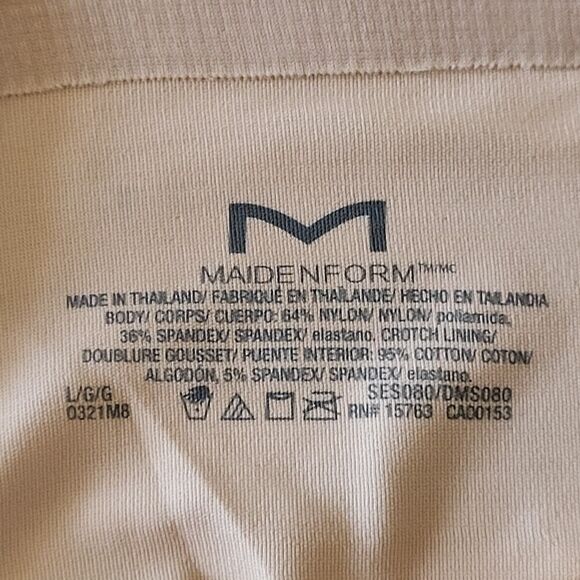 Maidenform Shapewear 2-Pack Tummy Control Thong Panties Light Beige Large NEW - Picture 4 of 16
